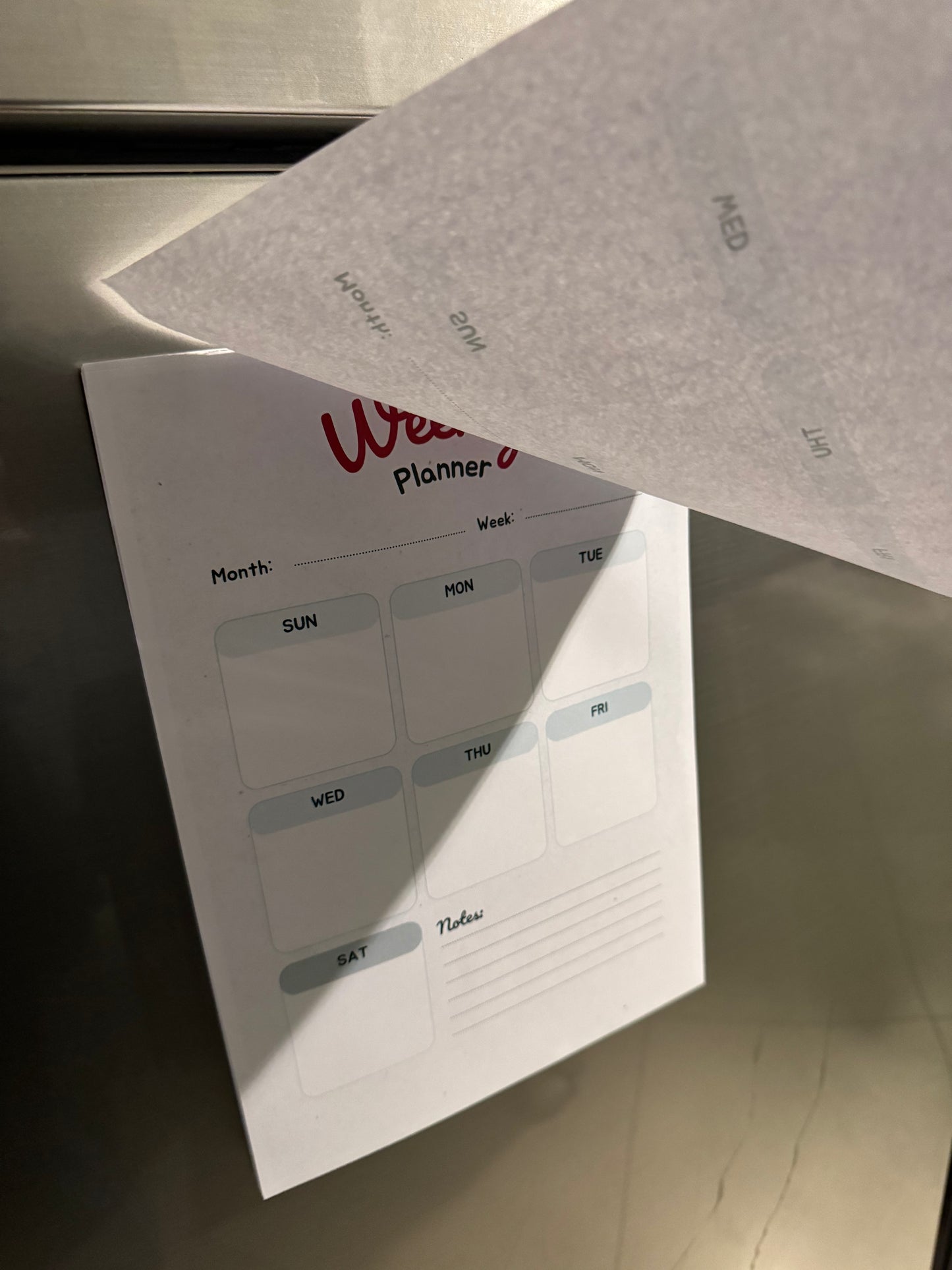 A4 Magnetic Weekly Planner