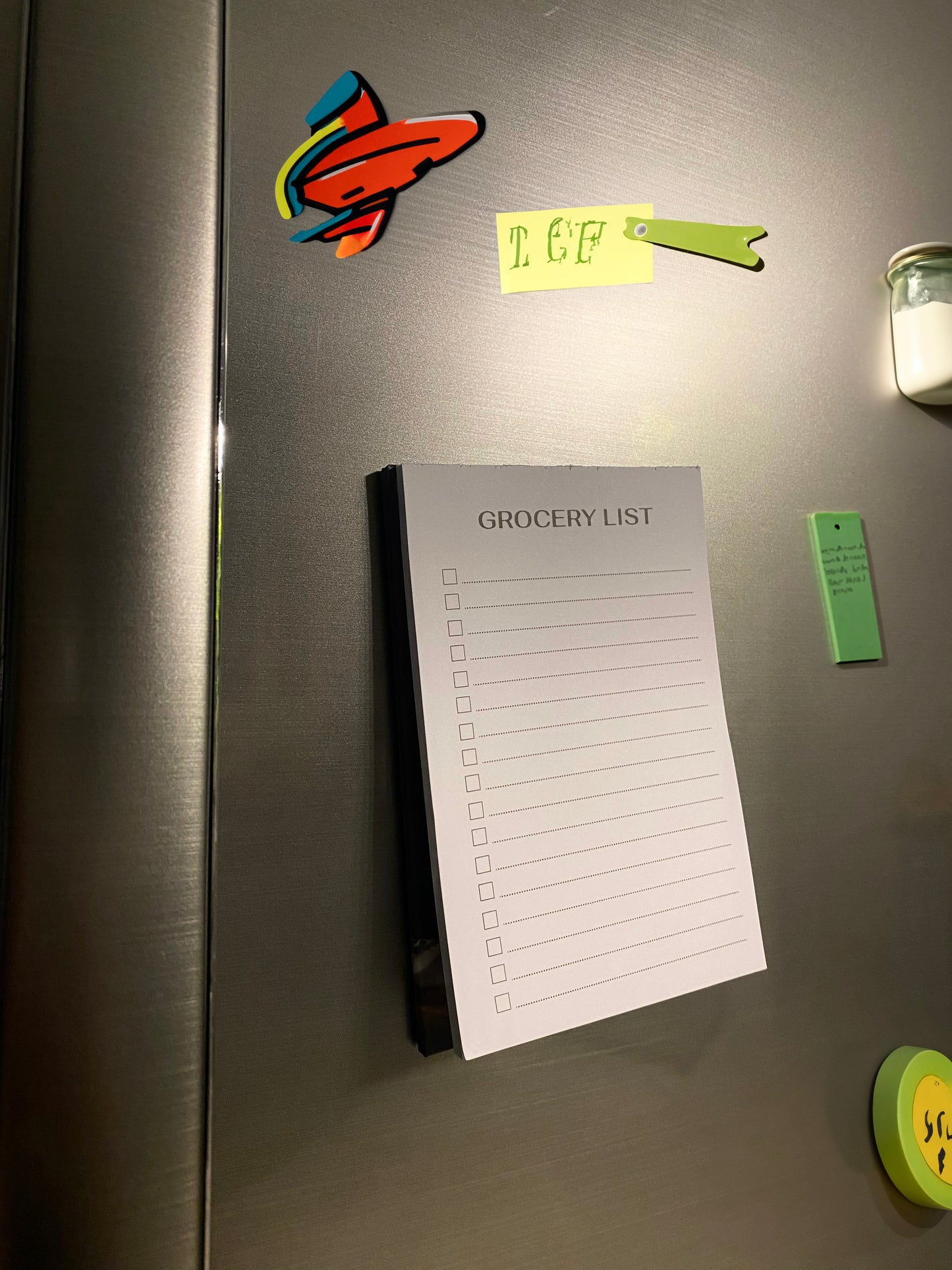 Magnetic Grocery List