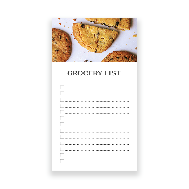 Cookies Magnetic - Grocery List