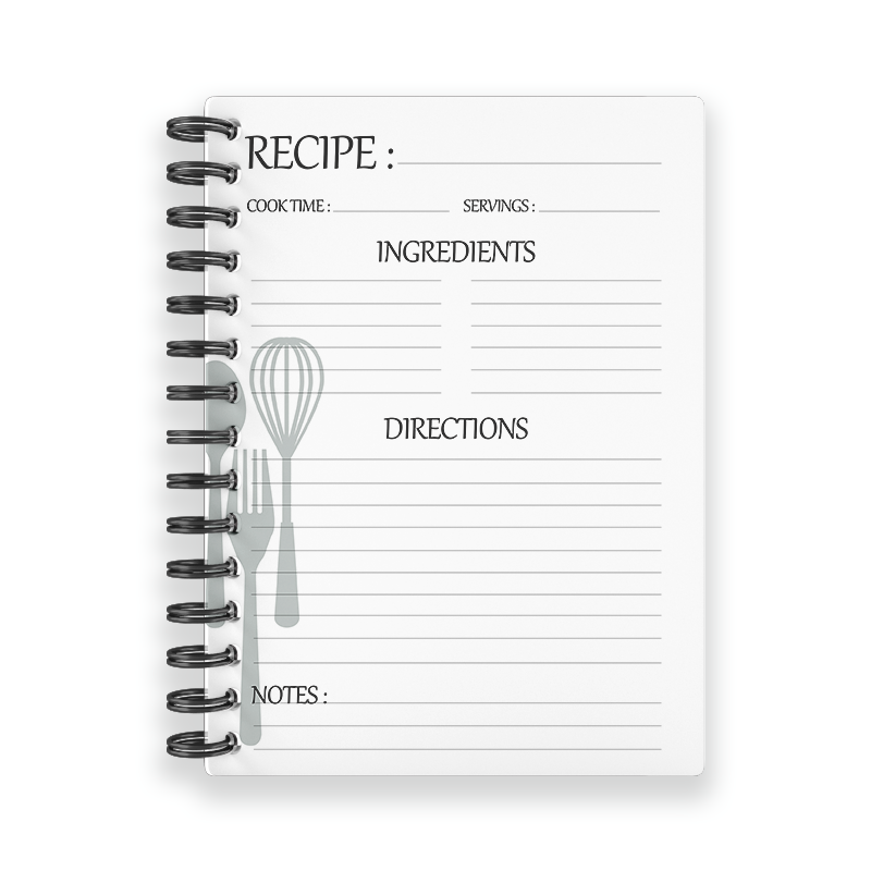 Small Recipe (Waffles) Notebook