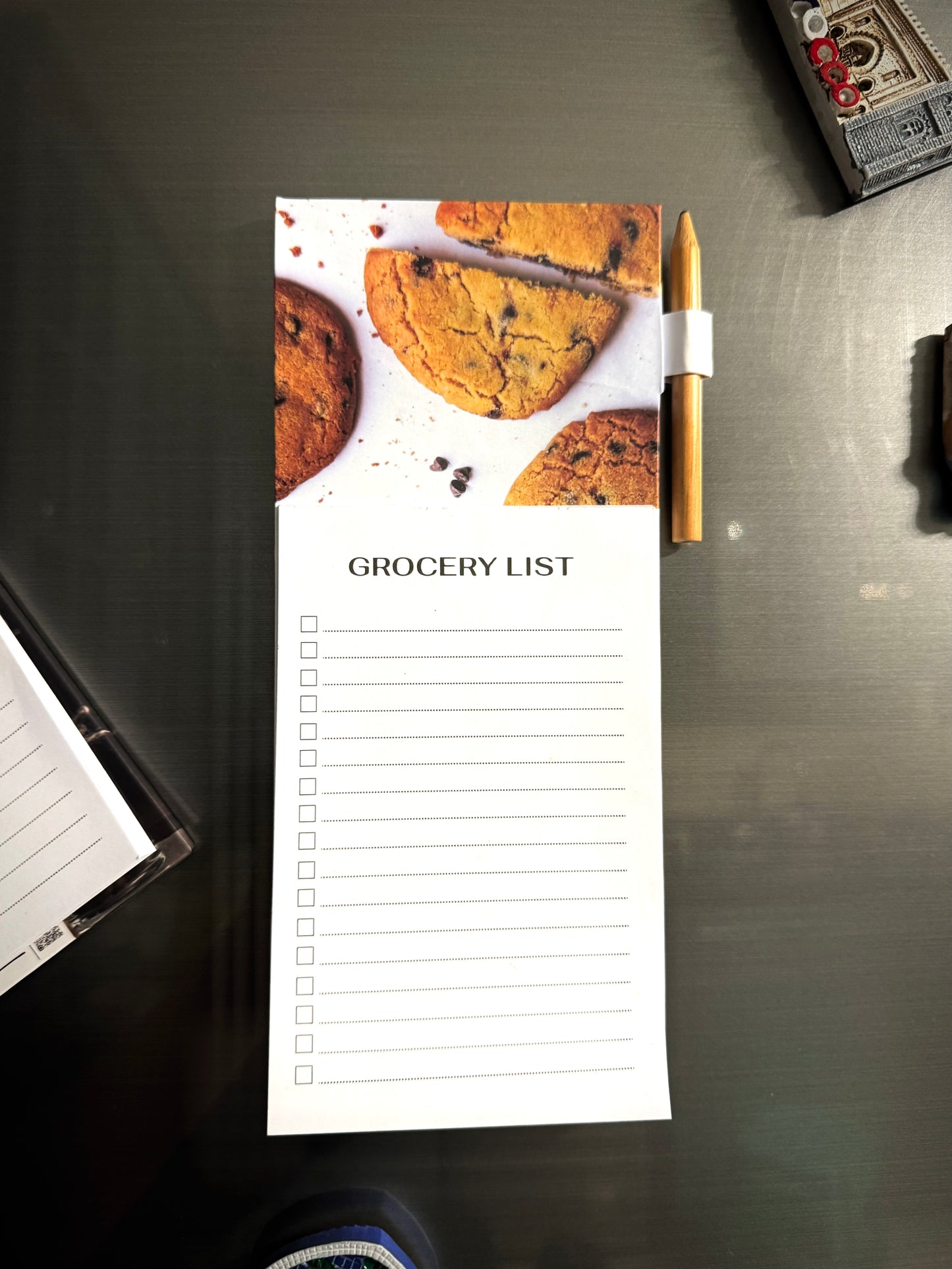 Cookies Magnetic - Grocery List (with Pencil)