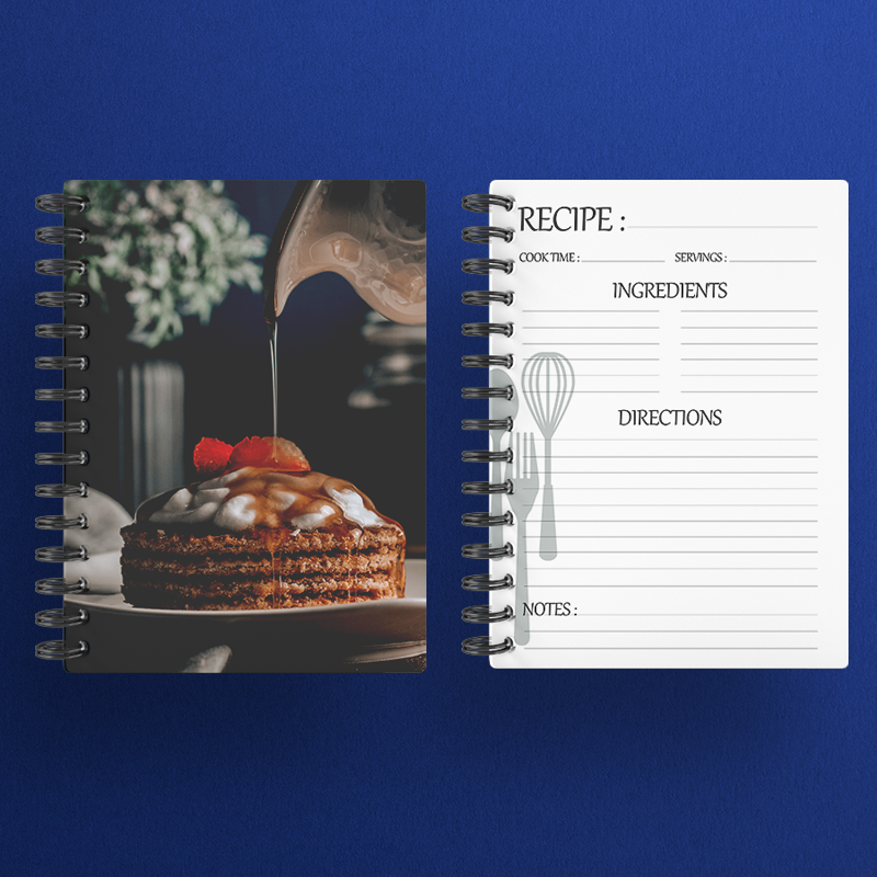 Small Recipe (Waffles) Notebook